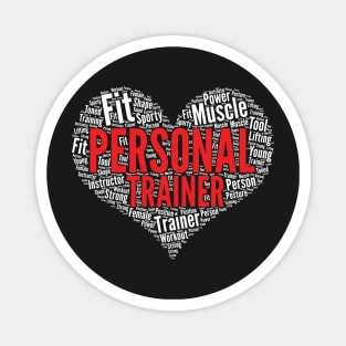 Gym Personal Trainer Heart Shape Exercise Fitness Training graphic Magnet